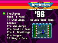 une photo d'Ã©cran de Micro Machines Turbo Tournament 96 sur Sega Megadrive